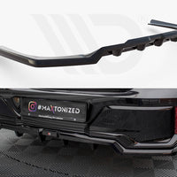 Maxton Design - CENTRAL REAR SPLITTER (VERTICAL BARS) BMW 7 M-PACK G70
