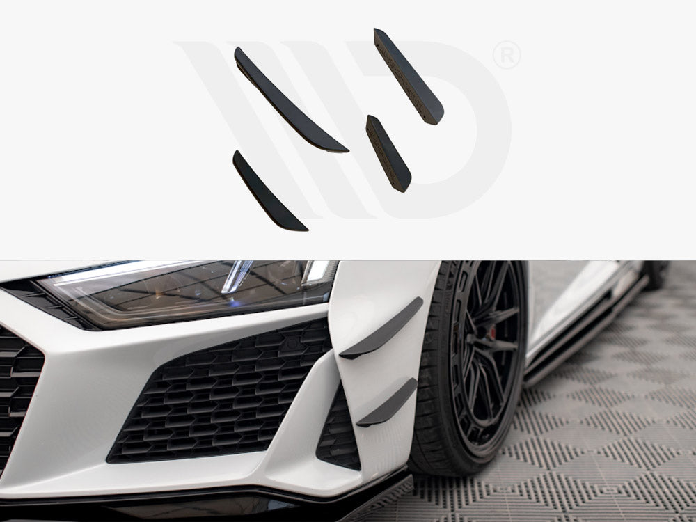 Maxton Design - FRONT BUMPER WINGS (CANARDS) AUDI R8 MK2 FACELIFT