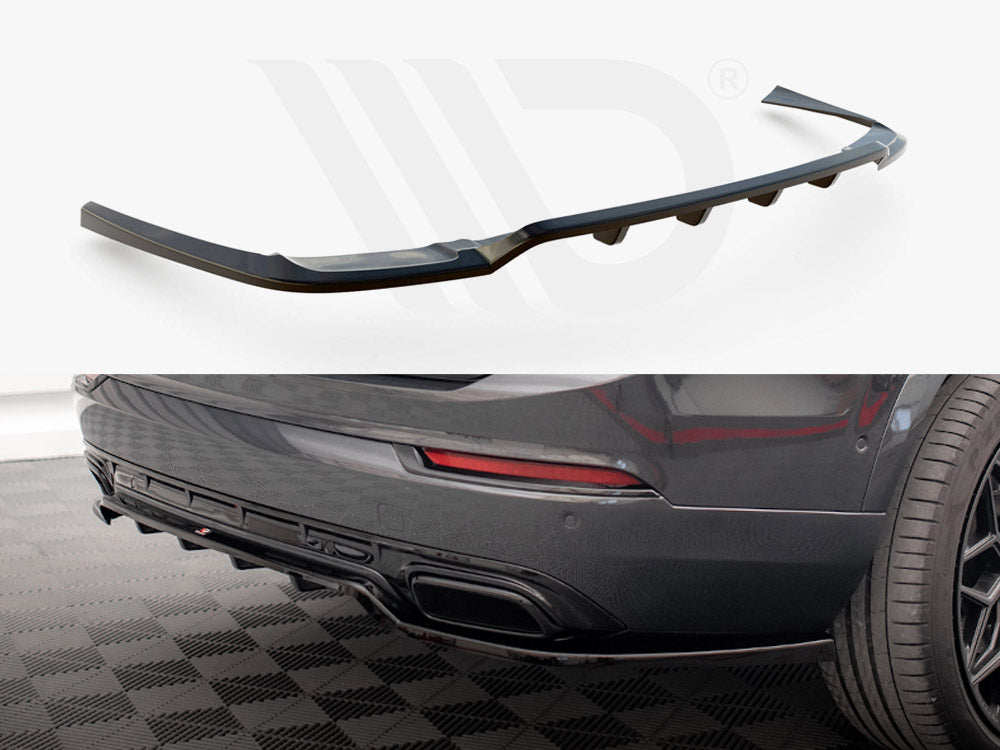 Maxton Design - CENTRAL REAR SPLITTER (VERTICAL BARS) VOLVO XC90 R-DESIGN MK2 FACELIFT