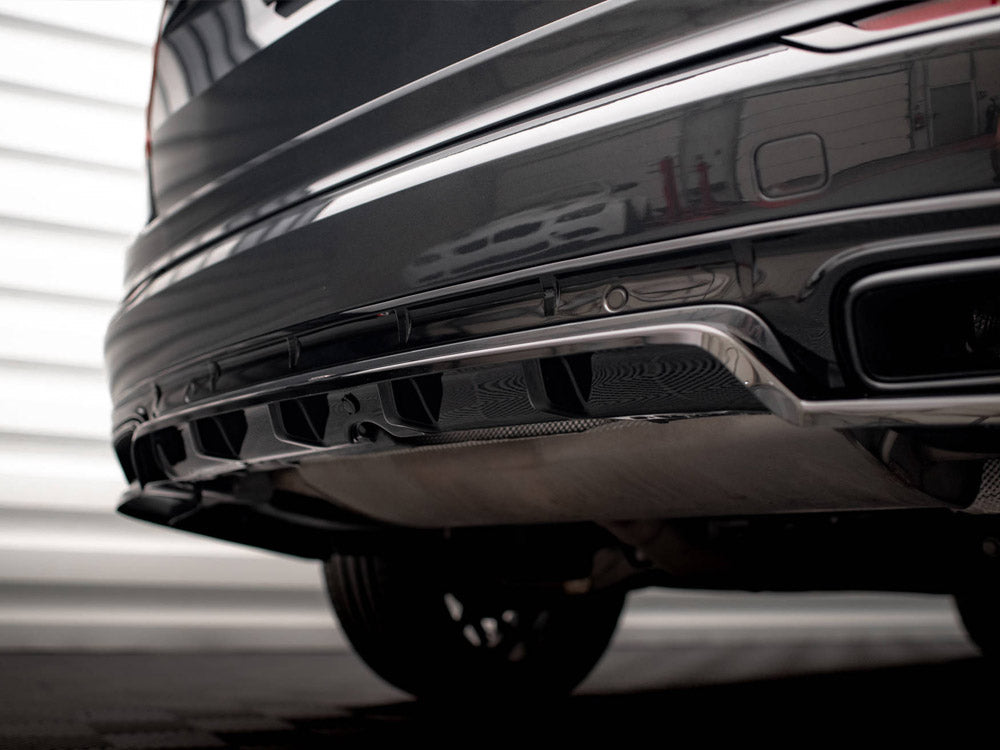 Maxton Design - CENTRAL REAR SPLITTER (VERTICAL BARS) VOLVO XC90 R-DESIGN MK2 FACELIFT