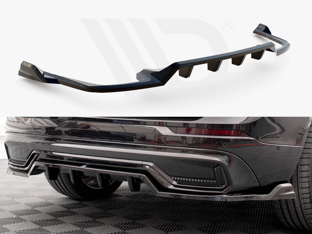 Maxton Design - CENTRAL REAR SPLITTER (VERTICAL BARS) VOLVO XC60 R-DESIGN MK2 FACELIFT