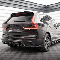 Maxton Design - CENTRAL REAR SPLITTER (VERTICAL BARS) VOLVO XC60 R-DESIGN MK2 FACELIFT