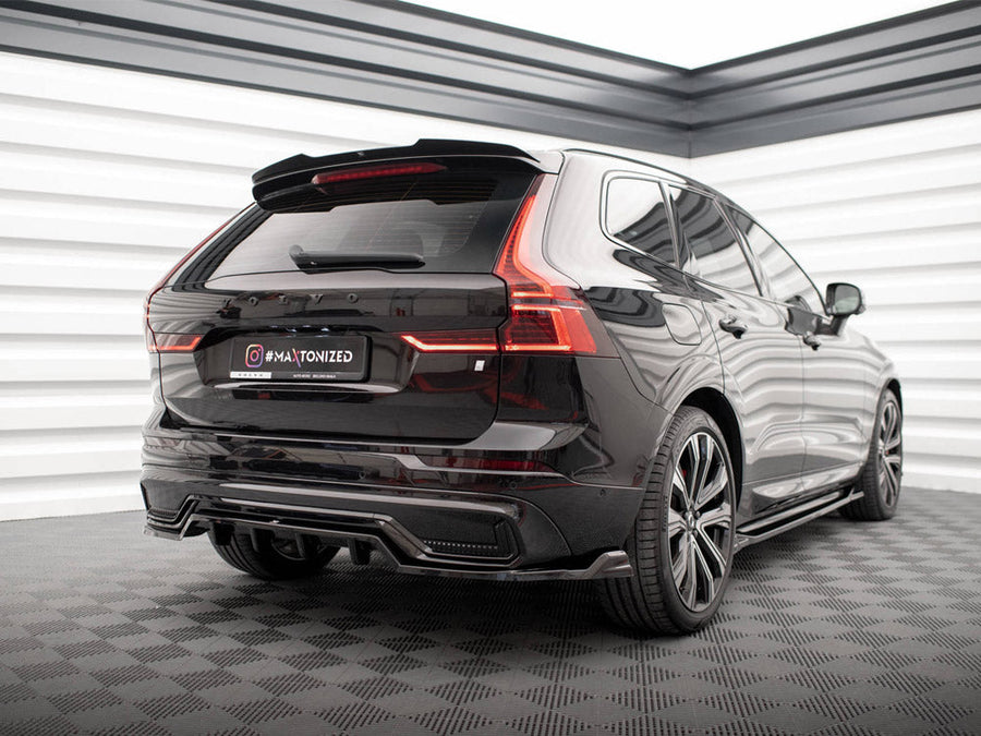 Maxton Design - CENTRAL REAR SPLITTER (VERTICAL BARS) VOLVO XC60 R-DESIGN MK2 FACELIFT