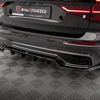 Maxton Design - CENTRAL REAR SPLITTER (VERTICAL BARS) VOLVO XC60 R-DESIGN MK2 FACELIFT