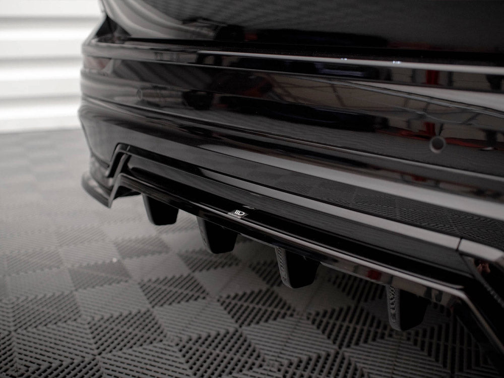 Maxton Design - CENTRAL REAR SPLITTER (VERTICAL BARS) VOLVO XC60 R-DESIGN MK2 FACELIFT