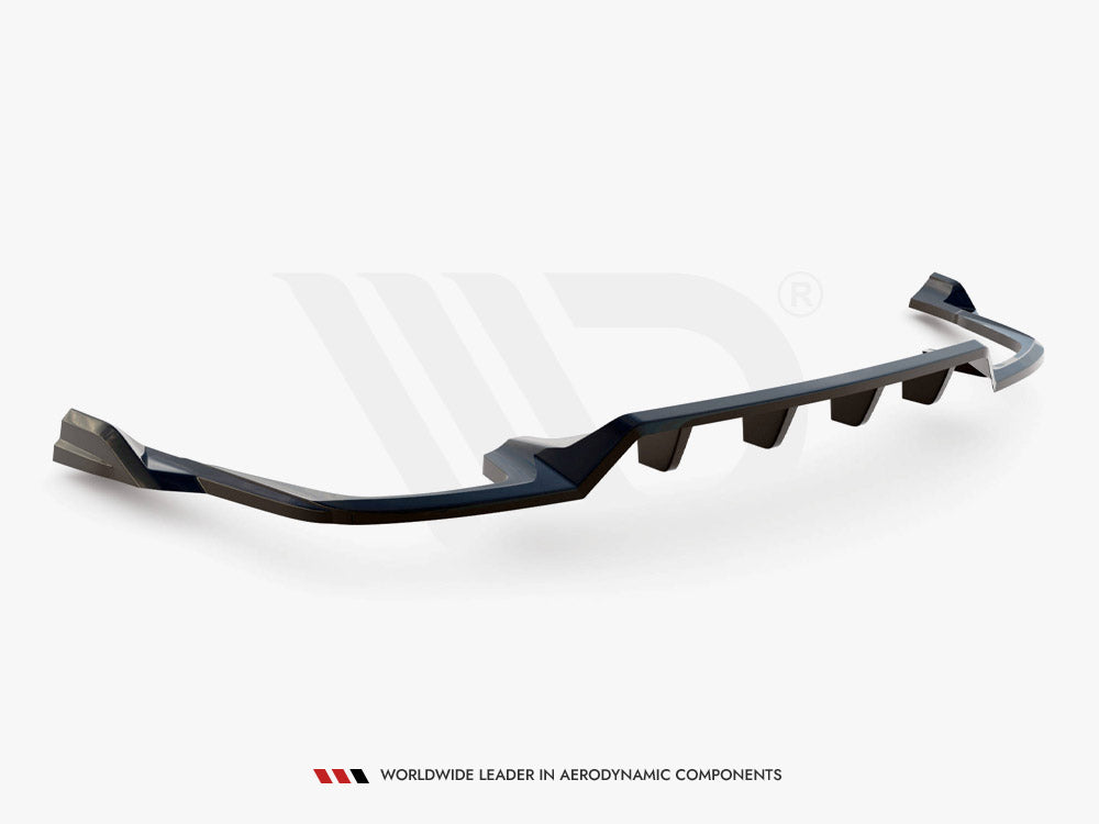 Maxton Design - CENTRAL REAR SPLITTER (VERTICAL BARS) VOLVO XC60 R-DESIGN MK2 FACELIFT