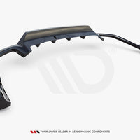Maxton Design - CENTRAL REAR SPLITTER (VERTICAL BARS) VOLVO XC60 R-DESIGN MK2 FACELIFT