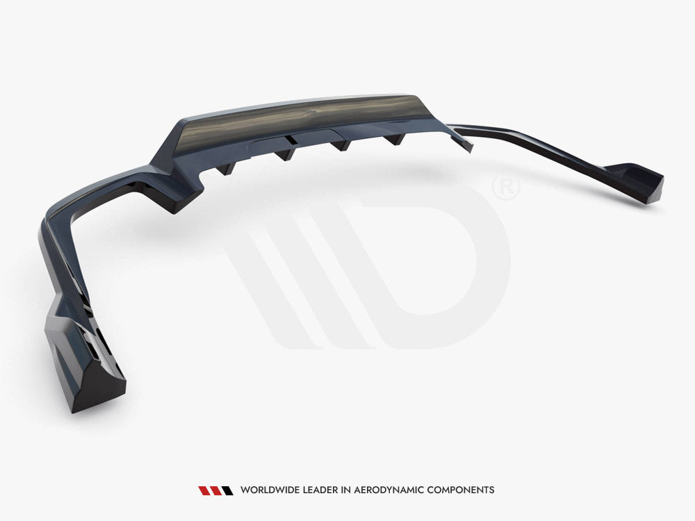 Maxton Design - CENTRAL REAR SPLITTER (VERTICAL BARS) VOLVO XC60 R-DESIGN MK2 FACELIFT
