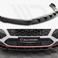 Maxton Design - FRONT SPLITTER V.1 HYUNDAI KONA N MK1