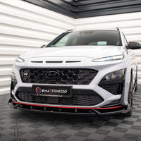 Maxton Design - FRONT SPLITTER V.1 HYUNDAI KONA N MK1