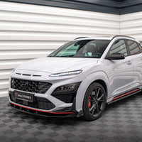 Maxton Design - FRONT SPLITTER V.2 + FLAPS HYUNDAI KONA N MK1