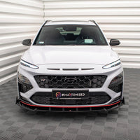 Maxton Design - FRONT SPLITTER V.2 + FLAPS HYUNDAI KONA N MK1
