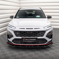 Maxton Design - FRONT SPLITTER V.2 HYUNDAI KONA N MK1
