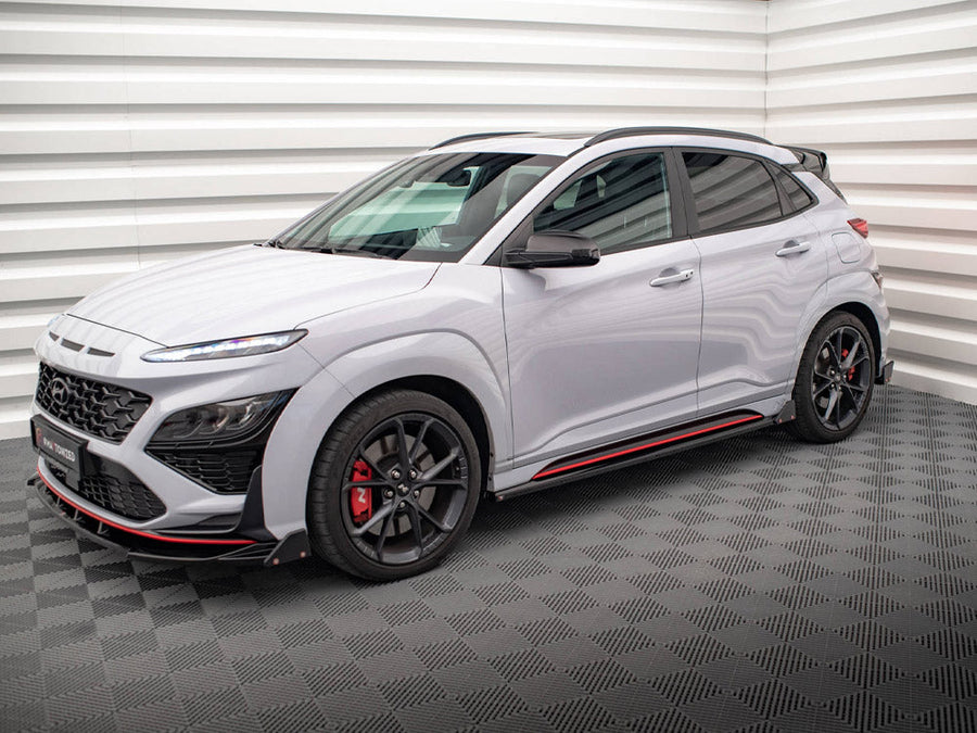 Maxton Design - SIDE SKIRTS DIFFUSERS V.1 + FLAPS HYUNDAI KONA N MK1