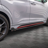 Maxton Design - SIDE SKIRTS DIFFUSERS V.1 + FLAPS HYUNDAI KONA N MK1
