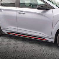 Maxton Design - SIDE SKIRTS DIFFUSERS V.1 + FLAPS HYUNDAI KONA N MK1