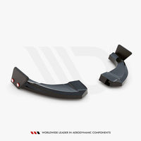 Maxton Design - REAR SIDE SPLITTERS V.1 + FLAPS HYUNDAI KONA N MK1