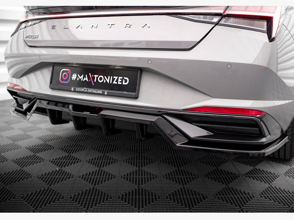 Maxton Design -REAR SPLITTER (VERTICAL BARS) HYUNDAI ELANTRA MK7