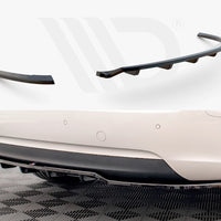 Maxton Design - CENTRAL REAR SPLITTER (VERTICAL BARS) AUDI A5 COUPE 8T FACELIFT