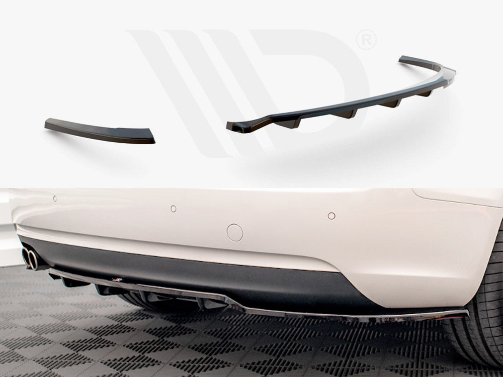 Maxton Design - CENTRAL REAR SPLITTER (VERTICAL BARS) AUDI A5 COUPE 8T FACELIFT