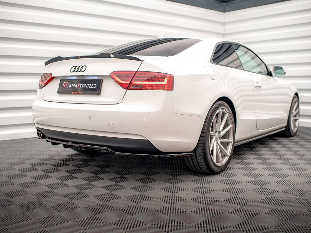 Maxton Design - CENTRAL REAR SPLITTER (VERTICAL BARS) AUDI A5 COUPE 8T FACELIFT