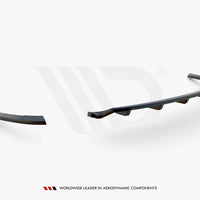 Maxton Design - CENTRAL REAR SPLITTER (VERTICAL BARS) AUDI A5 COUPE 8T FACELIFT