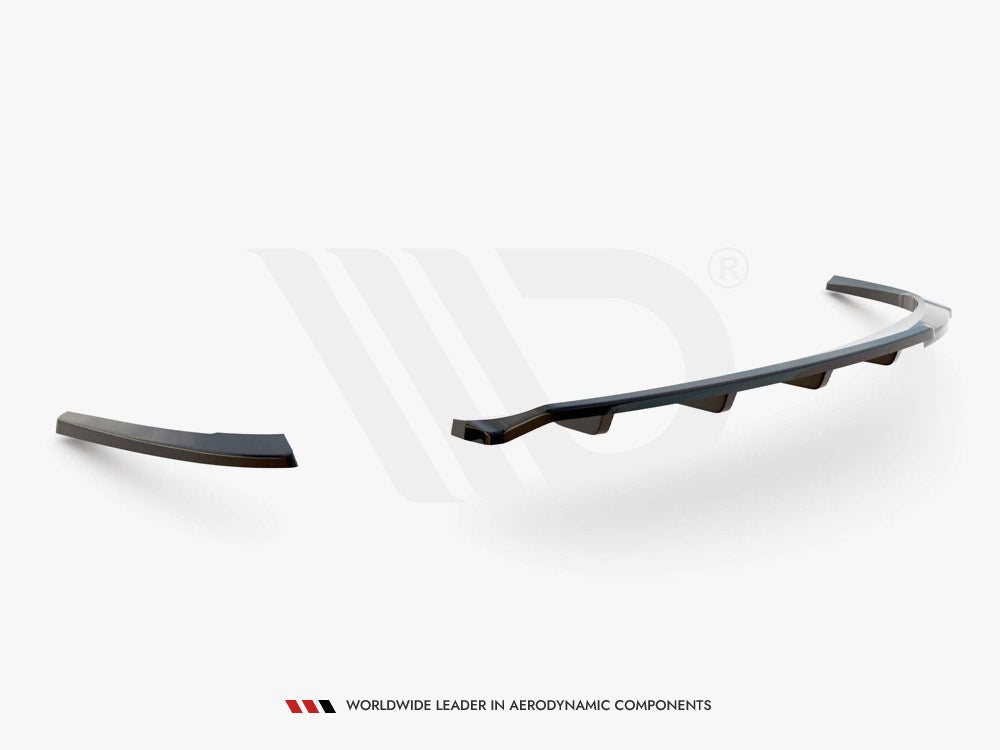 Maxton Design - CENTRAL REAR SPLITTER (VERTICAL BARS) AUDI A5 COUPE 8T FACELIFT