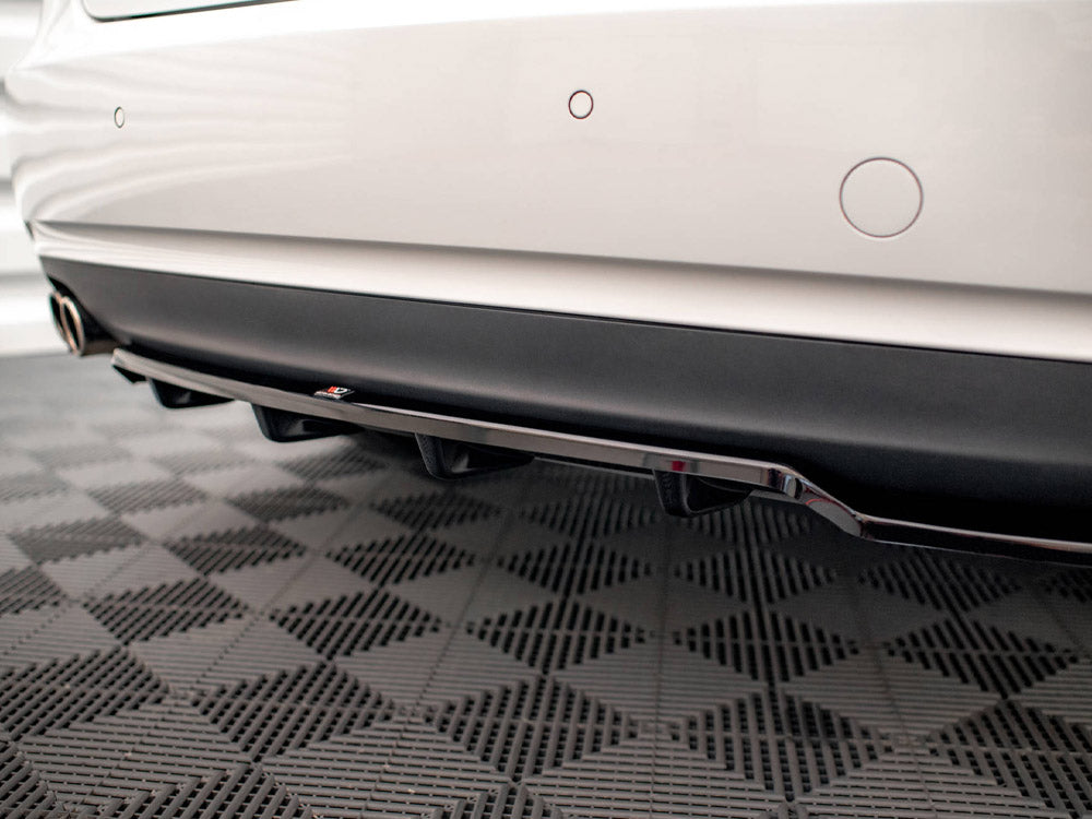 Maxton Design - CENTRAL REAR SPLITTER (VERTICAL BARS) AUDI A5 COUPE 8T FACELIFT