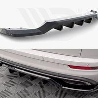 Maxton Design - CENTRAL REAR SPLITTER (VERTICAL BARS) SKODA KAROQ SPORTLINE MK1 FACELIFT