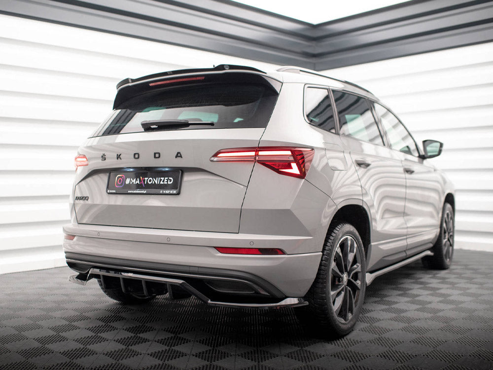 Maxton Design - CENTRAL REAR SPLITTER (VERTICAL BARS) SKODA KAROQ SPORTLINE MK1 FACELIFT