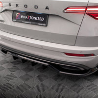 Maxton Design - CENTRAL REAR SPLITTER (VERTICAL BARS) SKODA KAROQ SPORTLINE MK1 FACELIFT