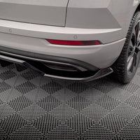 Maxton Design - CENTRAL REAR SPLITTER (VERTICAL BARS) SKODA KAROQ SPORTLINE MK1 FACELIFT