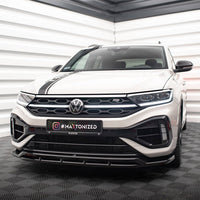 Maxton Design - FRONT SPLITTER V.1 VOLKSWAGEN T-ROC R MK1 FACELIFT (2021-)