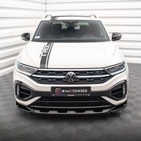 Maxton Design - FRONT SPLITTER V.2 VOLKSWAGEN T-ROC R MK1 FACELIFT (2021-)
