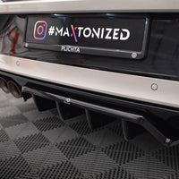 Maxton Design - CENTRAL REAR SPLITTER (VERTICAL BARS) VOLKSWAGEN T-ROC R MK1 FACELIFT (2021-)
