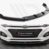 Maxton Design - FRONT SPLITTER FRONT SPLITTER V.2 HYUNDAI I20 MK2 FACELIFT