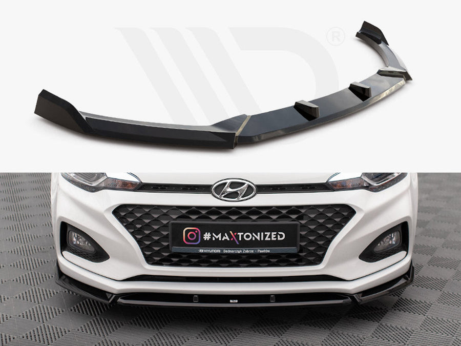 Maxton Design - FRONT SPLITTER FRONT SPLITTER V.2 HYUNDAI I20 MK2 FACELIFT