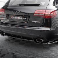 Maxton Design - CENTRAL REAR SPLITTER (VERTICAL BARS) AUDI RS6 AVANT C6