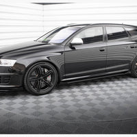 Maxton Design - STREET PRO SIDE SKIRTS DIFFUSERS + FLAPS AUDI RS6 AVANT C6