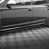 Maxton Design - STREET PRO SIDE SKIRTS DIFFUSERS + FLAPS AUDI RS6 AVANT C6