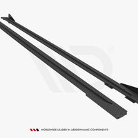 Maxton Design - STREET PRO SIDE SKIRTS DIFFUSERS + FLAPS AUDI RS6 AVANT C6