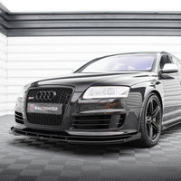 Maxton Design - STREET PRO FRONT SPLITTER + FLAPS AUDI RS6 AVANT C6