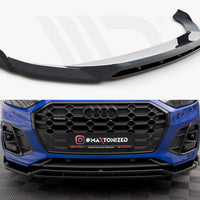 Maxton Design - FRONT SPLITTER V.1 AUDI SQ5 / Q5 S-LINE SUV / SPORTBACK MK2 FACELIFT