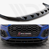 Maxton Design - FRONT SPLITTER V.2 AUDI SQ5 / Q5 S-LINE SUV / SPORTBACK MK2 FACELIFT