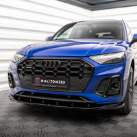 Maxton Design - FRONT SPLITTER V.2 AUDI SQ5 / Q5 S-LINE SUV / SPORTBACK MK2 FACELIFT