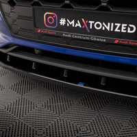 Maxton Design - FRONT SPLITTER V.2 AUDI SQ5 / Q5 S-LINE SUV / SPORTBACK MK2 FACELIFT