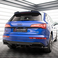 Maxton Design - CENTRAL REAR SPLITTER (VERTICAL BARS) AUDI Q5 S-LINE SUV MK2 FACELIFT
