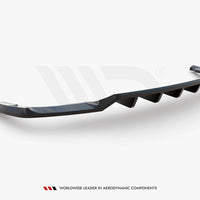 Maxton Design - CENTRAL REAR SPLITTER (VERTICAL BARS) AUDI Q5 S-LINE SUV MK2 FACELIFT