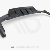Maxton Design - CENTRAL REAR SPLITTER (VERTICAL BARS) AUDI Q5 S-LINE SUV MK2 FACELIFT