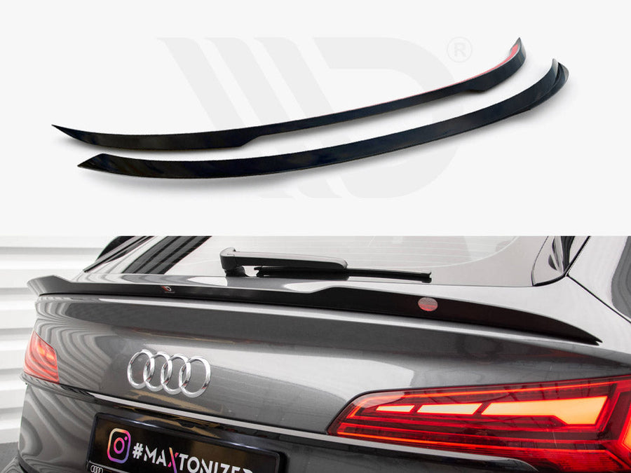 Maxton Design - Lower Spoiler CAP Audi SQ5 / Q5 S-Line Sportback Mk2 Facelift